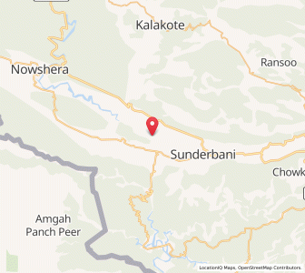 Map of Tawala, Kashmir