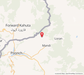Map of Tawia, Kashmir