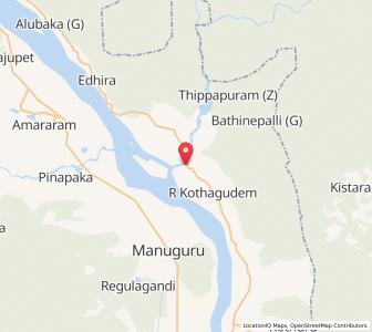 Map of Tegada, Andhra Pradesh