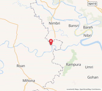 Map of Tehangur, Madhya Pradesh