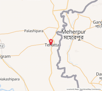 Map of Tehata, West Bengal