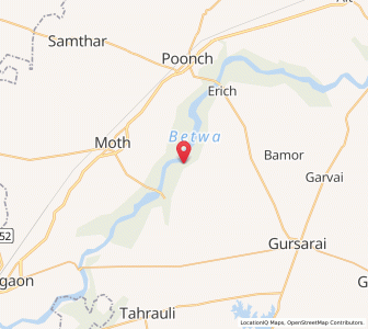 Map of Tehrka, Uttar Pradesh