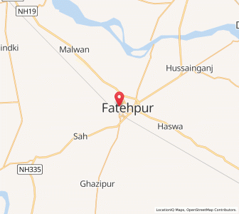 Map of Tehsil Fatehpur, Uttar Pradesh