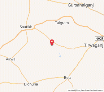 Map of Tehula, Uttar Pradesh