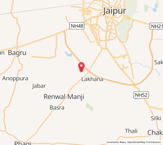 Map of Tejala, Rajasthan