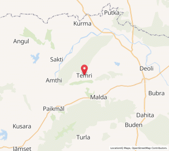Map of Temri, Odisha