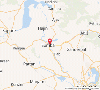 Map of Tengapur, Kashmir