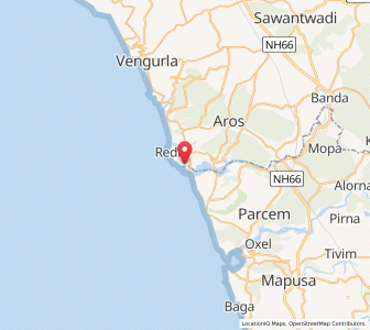 Map of Terekhol, Goa