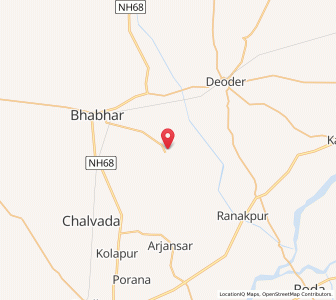 Map of Tervada, Gujarat