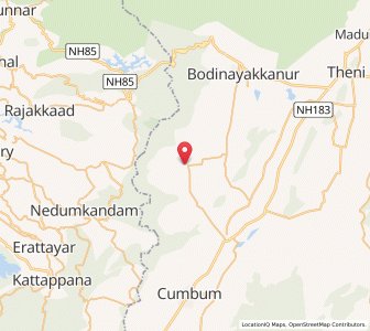 Map of Tevaram, Tamil Nadu