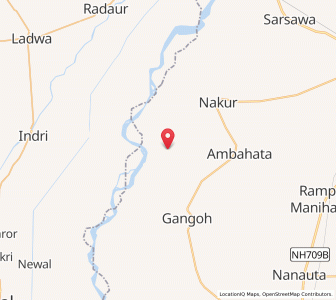 Map of Thabani, Uttar Pradesh