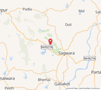 Map of Thakarda, Rajasthan