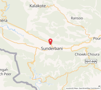 Map of Thandanani, Kashmir