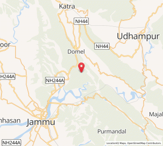 Map of Thandapani, Kashmir