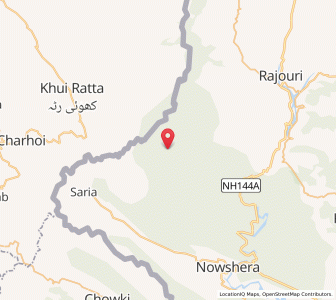 Map of Thandi Kasi, Kashmir