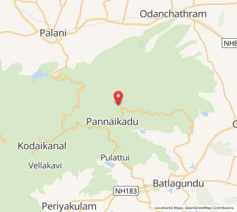 Map of Thandikudi, Tamil Nadu
