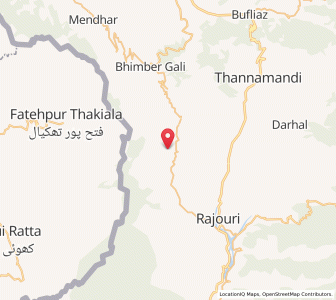 Map of Thandopara, Kashmir