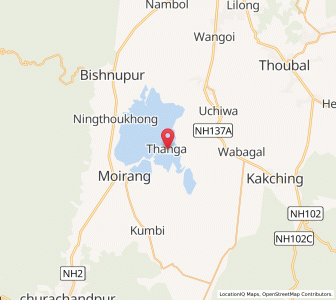 Map of Thanga, Manipur