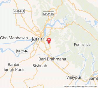Map of Thangar, Kashmir