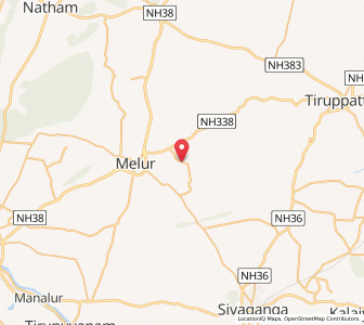 Map of Thaniyamangalam, Tamil Nadu