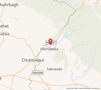 Map of Thapal, Uttar Pradesh