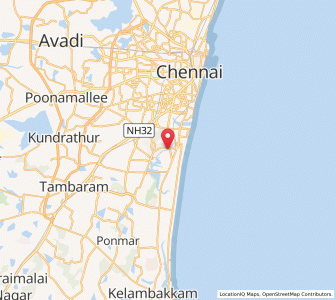 Map of Tharamani, Tamil Nadu