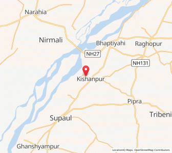 Map of Tharbitia, Bihar