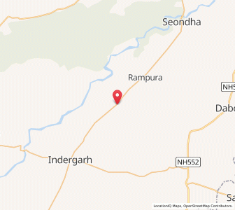 Map of Tharet, Madhya Pradesh