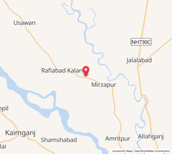 Map of Tharia, Uttar Pradesh