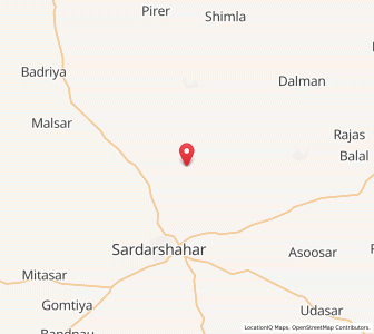 Map of Thariyasar, Rajasthan