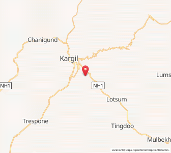 Map of Tharumsa, Kashmir