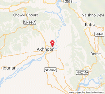 Map of That Jandial, Kashmir