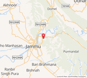 Map of Thathar, Kashmir