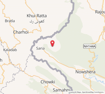 Map of Thati, Kashmir