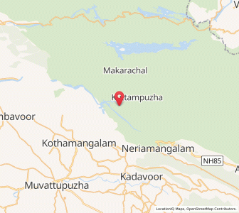 Map of Thattakad, Kerala