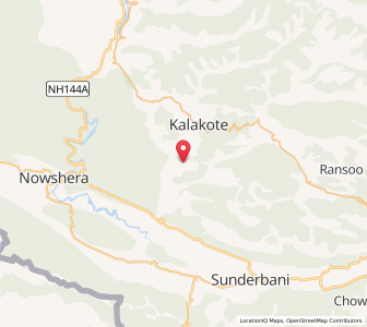 Map of Thatti, Kashmir