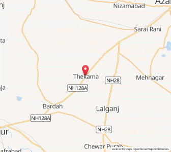 Map of Thekman, Uttar Pradesh
