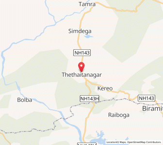 Map of Thethaitangar, Jharkhand