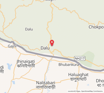 Map of Thibapara, Meghalaya