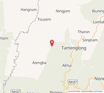Map of Thilon, Manipur
