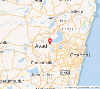 Map of Thirumullaivoyal, Tamil Nadu