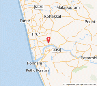 Map of Thirunavaya, Kerala