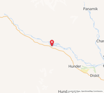 Map of Thoise, Kashmir