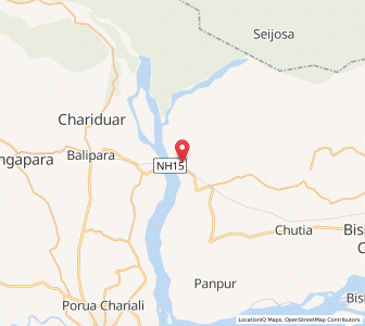 Map of Thowbanga, Assam