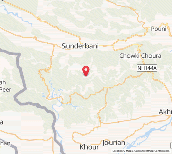 Map of Thuggi, Kashmir