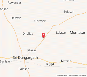Map of Thukriyasar, Rajasthan