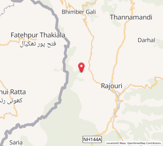 Map of Thuli, Kashmir