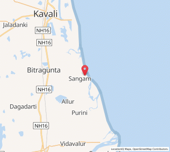 Map of Thulipalem, Andhra Pradesh