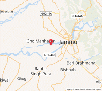 Map of Thulwal, Kashmir