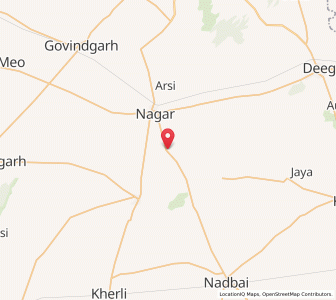 Map of Thun, Rajasthan